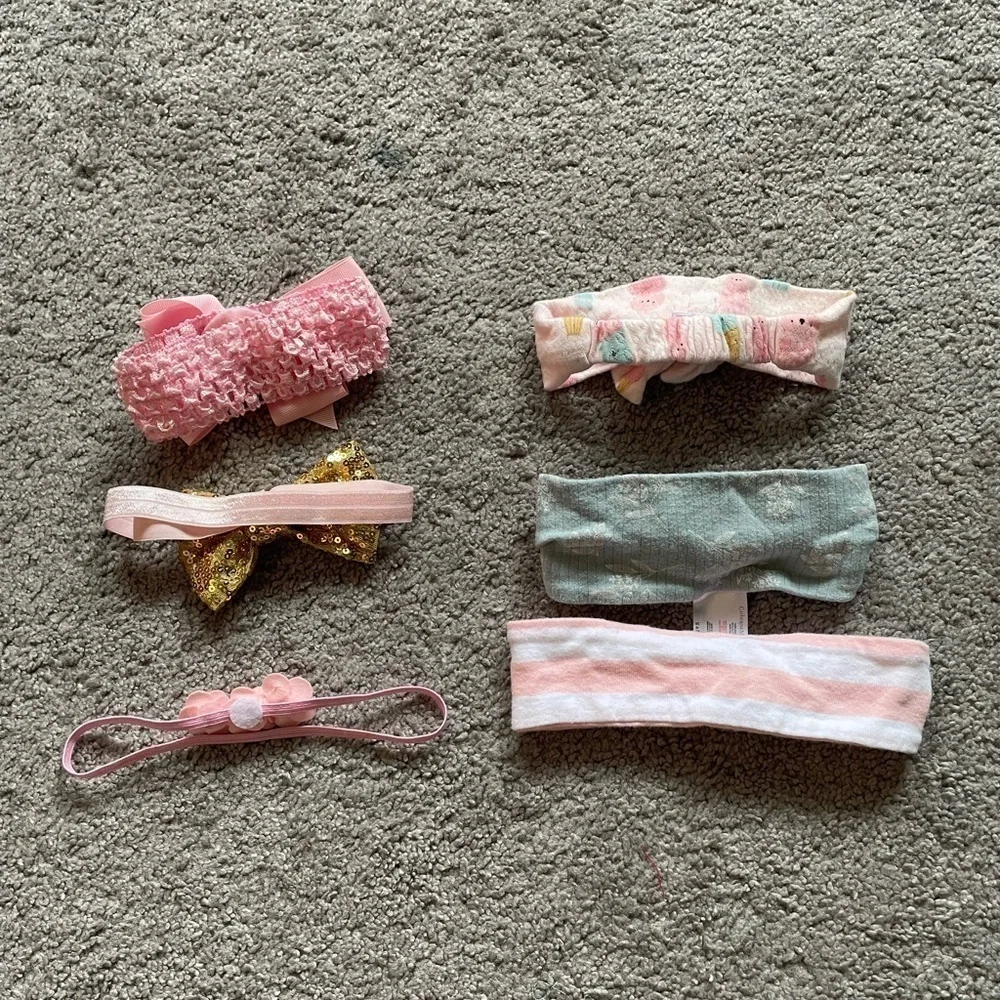 Set Of 6 Infant Toddler Girls Headbands